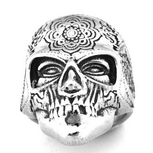 FSR14W95 sunflower helmet skull ring 